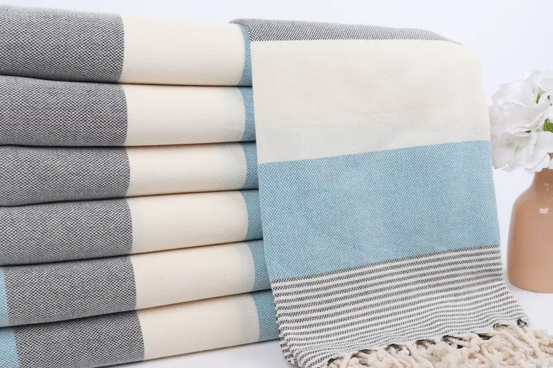 Travel towel, Bachelorette Gifts, 70x40 Cotton Striped Towel, Beach Wedding Favor, Quick-dry travel peshtemal towel, Bath towel, Embroidery Towels - 2
