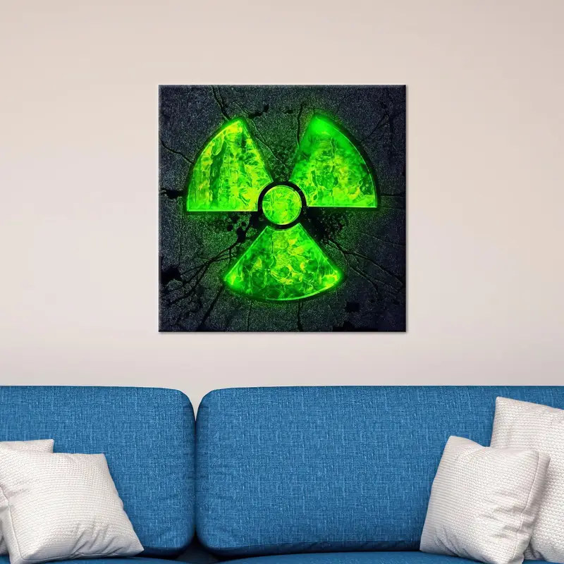 Abstrakte Nuclear-Design-Leinwand: Bedruckte Leinwand mit einzigartigem künstlerischem Flair