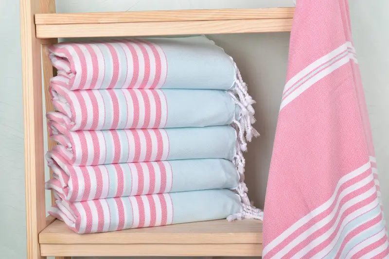 Bridesmaid Gift Towel, Custom Wedding Towel, Valentines Gift, 68x40 Cotton Striped Towel, Bachelor Party Favors, Absorbent towel, Wedding Favors - 2