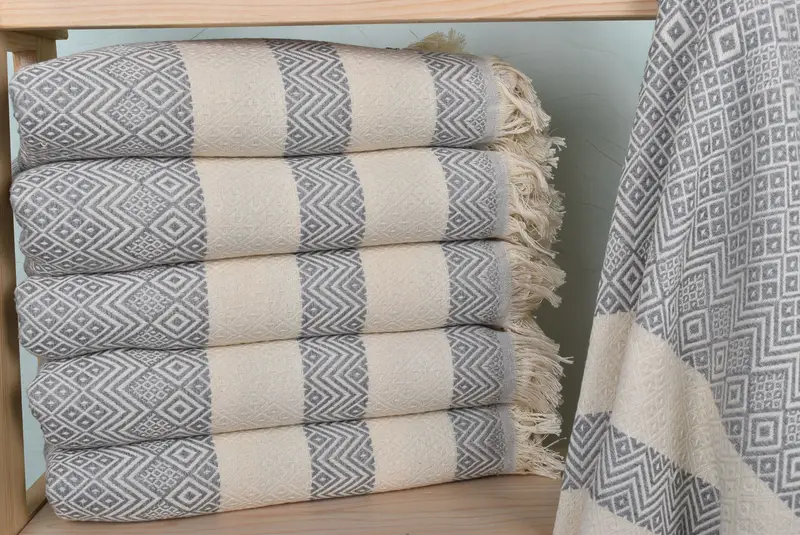 Custom Name Towel, Personalized Gifts, Personalized Gift, 70x40 Cotton Diamond Towel, Engagement Gift, Gym Towel, Luxury towel, Turkish Towel Bulk - 2