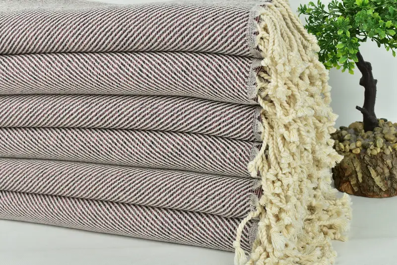 68x40 Cotton Chevron Towel, Kids Beach Towel, Valentines Day Gift For Her, Luxury towel, Bridal Gifts, Quick-dry towel, Monogram Turkish Towel - 3