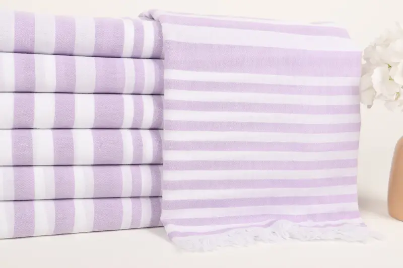 Turkish hand towel, Girls Weekend Getaways Gifts, Summer Towel, 68x40 Cotton Striped Towel, Birthday Gift, Absorbent towel, Monogram Beach Towel - 2