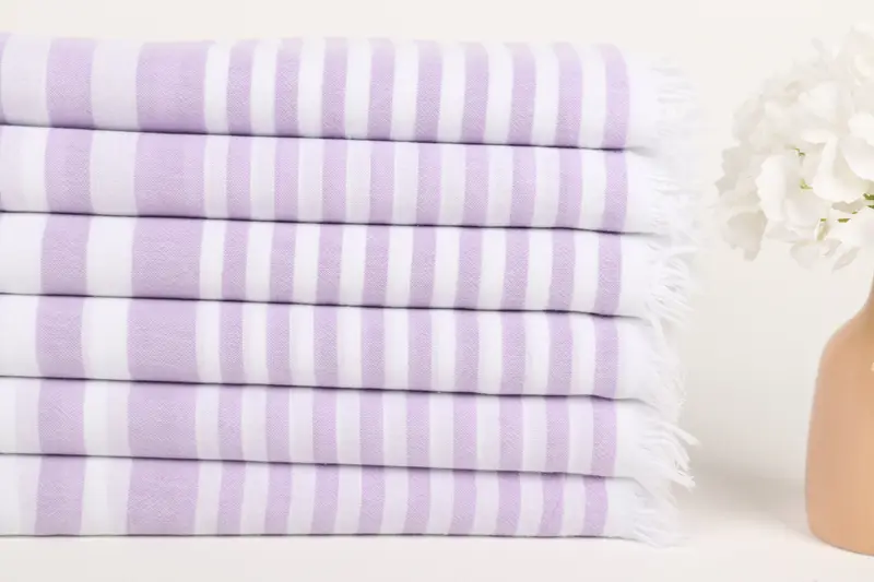 Turkish hand towel, Girls Weekend Getaways Gifts, Summer Towel, 68x40 Cotton Striped Towel, Birthday Gift, Absorbent towel, Monogram Beach Towel - 3