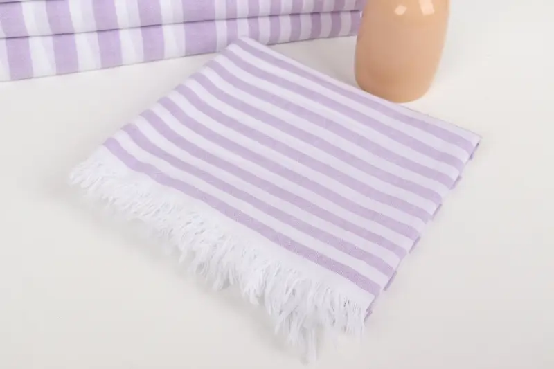 Turkish hand towel, Girls Weekend Getaways Gifts, Summer Towel, 68x40 Cotton Striped Towel, Birthday Gift, Absorbent towel, Monogram Beach Towel - 5
