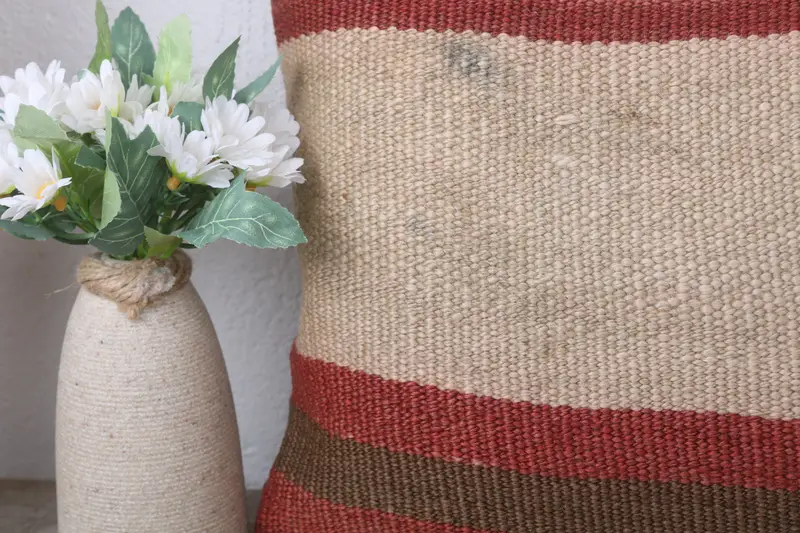 Pillow for Sofa, Pillow Cover, 12x24 Red Pillow Case, Antique Pillows, Turkish Pillow, Authentic Pillow Sham, Cotton Cushion Case - 3