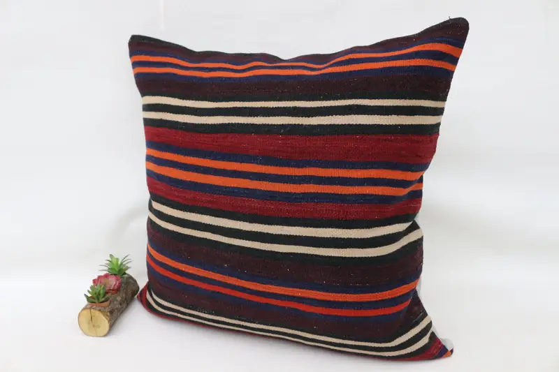 32x32 Brown Cushion, Shabby Chic Cushion Case, Morroccon Kilim Cushion Pillow Case, Boho Pillow, Home Decor Pillow, Cushion, Kilim Cushion Sham - 5