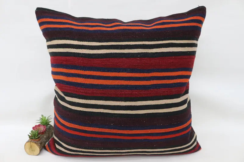 32x32 Brown Cushion, Shabby Chic Cushion Case, Morroccon Kilim Cushion Pillow Case, Boho Pillow, Home Decor Pillow, Cushion, Kilim Cushion Sham - 4