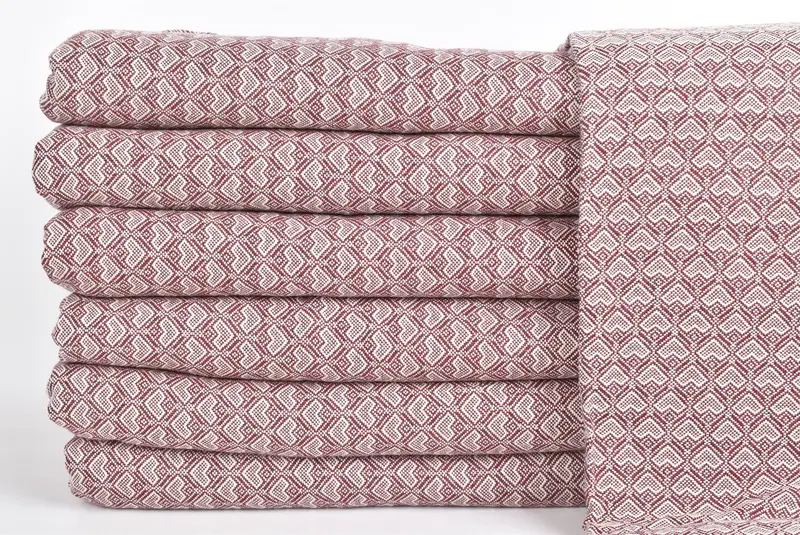 88x76 Cotton Heart Design  Towel, Bachelorette Gifts, Bridesmaid Gifts, Bridal Shower Favor, Extra Large Tablecloth, Bachelorette Party Favors - 3
