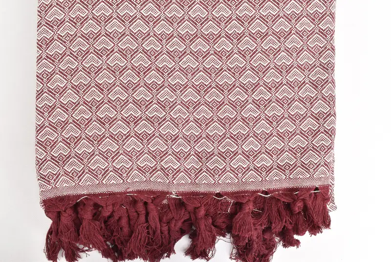 88x76 Cotton Heart Design  Towel, Bachelorette Gifts, Bridesmaid Gifts, Bridal Shower Favor, Extra Large Tablecloth, Bachelorette Party Favors - 5