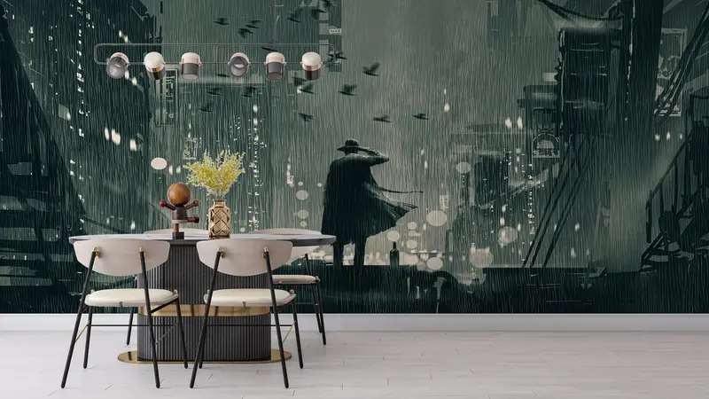 Gub Gece Manzarası: Zarif Kaçış için Baskılı Duvar Kağıdı