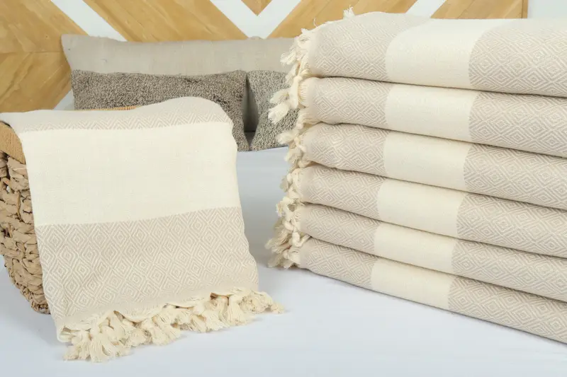 Housewarming Gift, Gift For The Home Decor, Best Friend Christmas Gift, 96x80 Cotton Diamond Towel, Tablecloth, Bachelorette Party Favors - 4