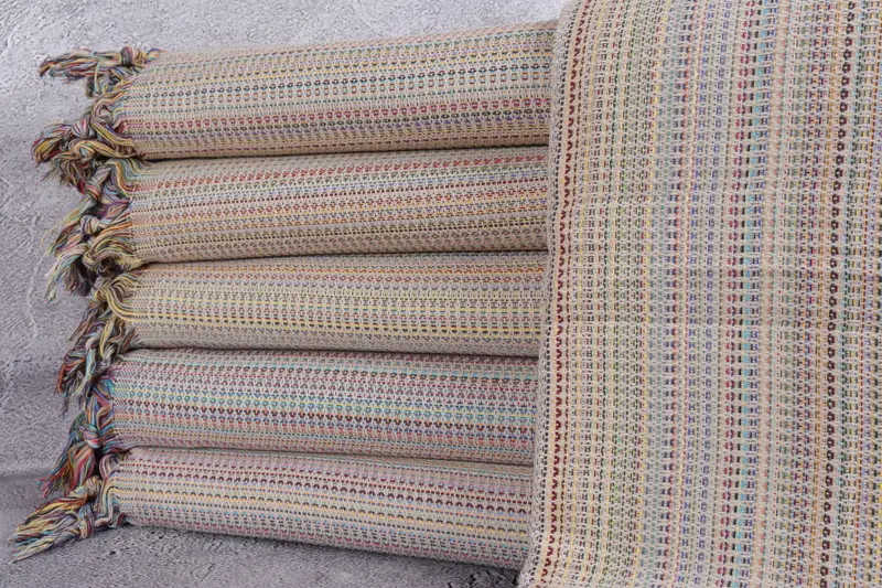 100x80 Cotton Waffle Towel, Beach Wedding Favor, Housewarming Gift, Personalized Blanket, Welcome Wedding Gift, Organic Throw, Personalized Gifts - 1