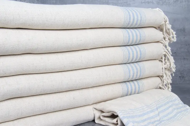 Holiday Towel, Custom Gift, Gift For Him, Spa Towel, 36x18 Linen Striped Towel, Bathroom Towels, Gifts For Him, Turkish Tea Towel, Small Bath Towels - 2