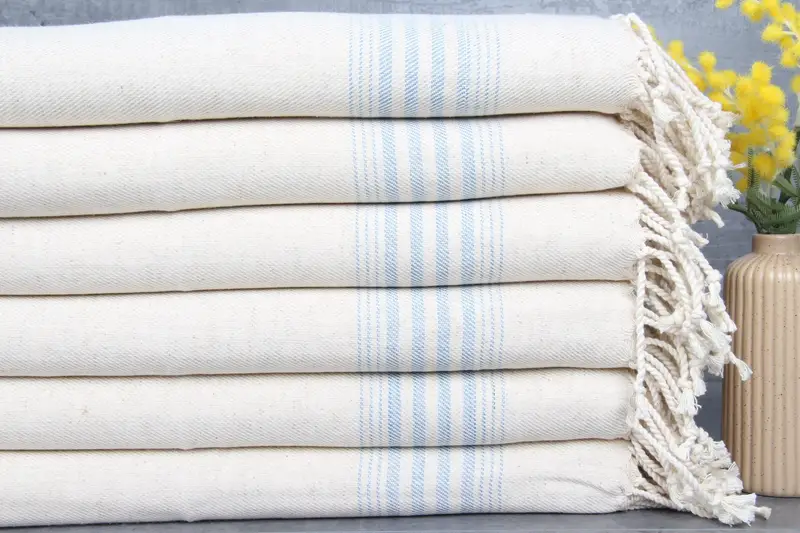 Holiday Towel, Custom Gift, Gift For Him, Spa Towel, 36x18 Linen Striped Towel, Bathroom Towels, Gifts For Him, Turkish Tea Towel, Small Bath Towels - 1