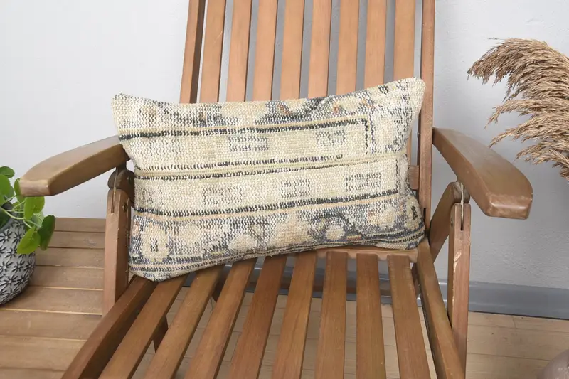 12x20 inch Turkish Gift Pillow Cover, DesignerBlue Coastal Cushion - 1