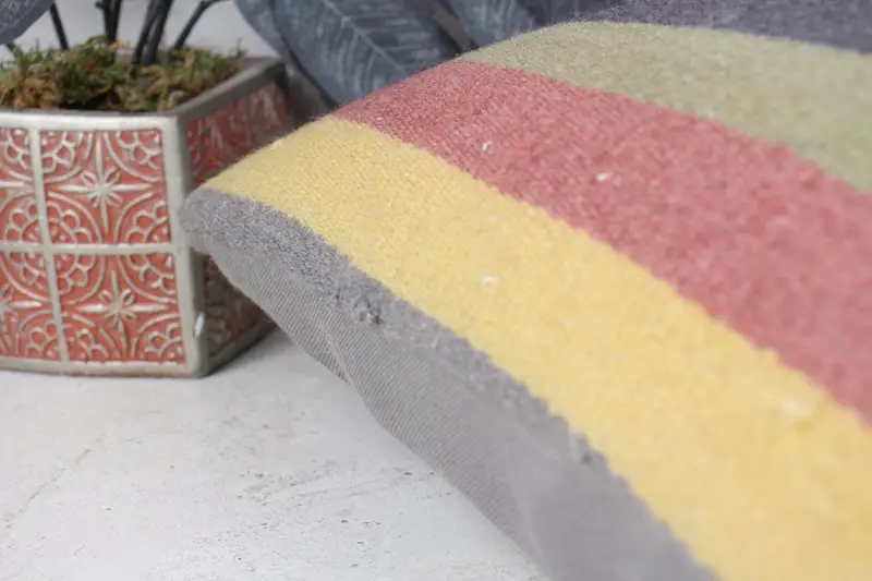 Kilim Cushion Sham, Home Decor Pillow, Retro Pillow Cover, Pillow for Sofa, Pillow Case, 12x24 Yellow Pillow Sham, Turkish Bench Pillow - 7