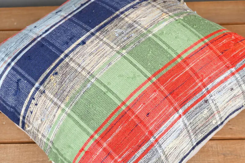 Cushion Case, Retro Throw Pillow Cover, 16x16 Green Pillow, Turkish Kilim Pillow, Vintage Kilim Throw Pillow, Turkish Pillow - 3