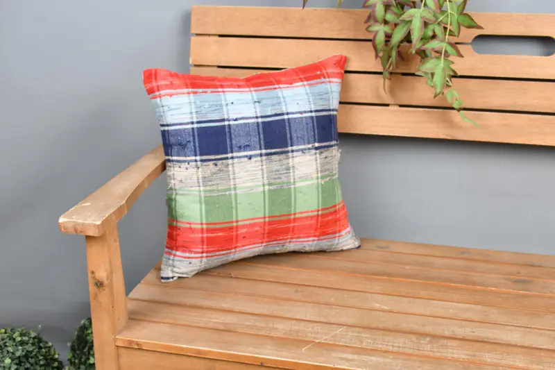 Cushion Case, Retro Throw Pillow Cover, 16x16 Green Pillow, Turkish Kilim Pillow, Vintage Kilim Throw Pillow, Turkish Pillow - 1