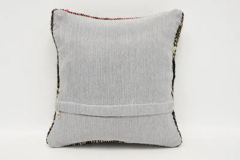Vintage Pillow, Antique Pillows, Morroccon Kilim Cushion Pillow Case, 12x12 Brown Pillow Cover, Kilim Pillow Cover, Cushion - 6