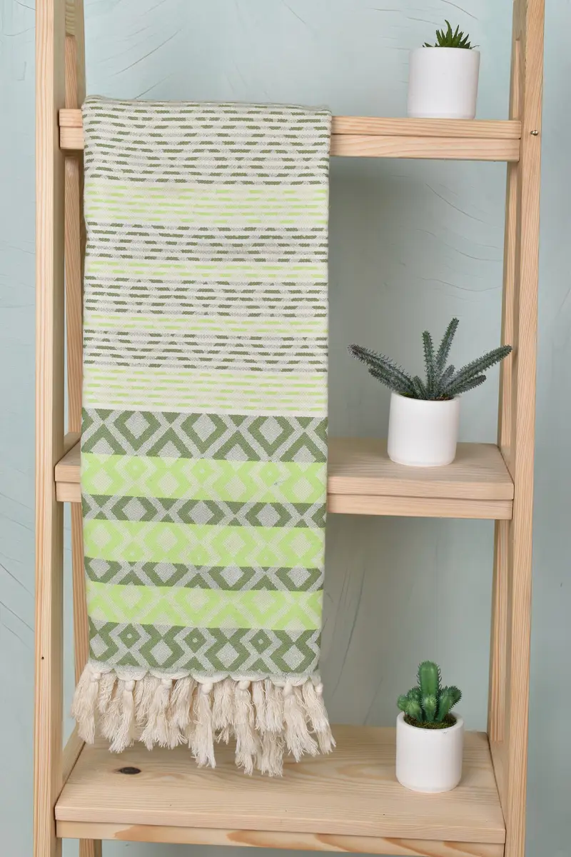 Sand-resistant towel, 70x40 Cotton Diamond Towel, Personalized Turkish Towel, Bulk Order Towel, Custom Wedding Gifts, Spa Gift Towel, Handmade Gift - 1