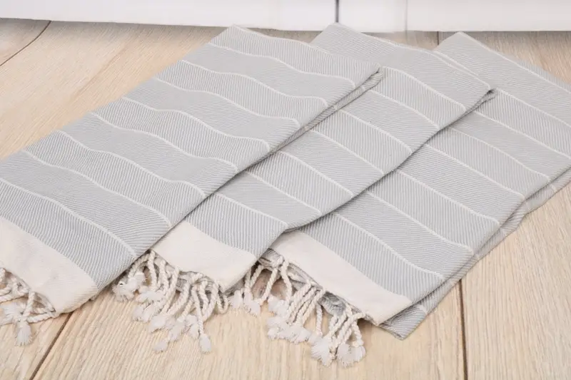 Best Beach Towel, Best Friend Gift Ideas, Fringed Turkish towel for poolside, 70x40 Cotton Herringbone Towel, Hammam towel, Housewarming Gift - 6