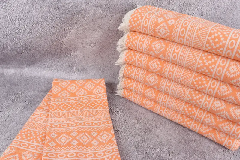 Bride Gift, 68x36 Cotton Geometric Towel, Bachelorette Gifts, Girls Weekend Favors, Bachelorette Party Gifts Bridesmaids, Lightweight Turkish towel - 2