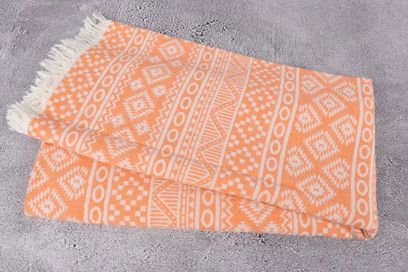 Bride Gift, 68x36 Cotton Geometric Towel, Bachelorette Gifts, Girls Weekend Favors, Bachelorette Party Gifts Bridesmaids, Lightweight Turkish towel - 6