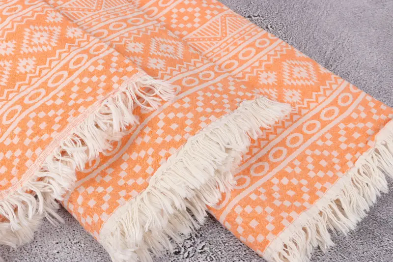 Bride Gift, 68x36 Cotton Geometric Towel, Bachelorette Gifts, Girls Weekend Favors, Bachelorette Party Gifts Bridesmaids, Lightweight Turkish towel - 5