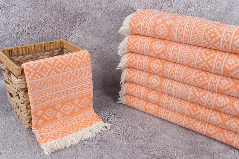Bride Gift, 68x36 Cotton Geometric Towel, Bachelorette Gifts, Girls Weekend Favors, Bachelorette Party Gifts Bridesmaids, Lightweight Turkish towel - 3