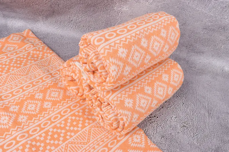 Bride Gift, 68x36 Cotton Geometric Towel, Bachelorette Gifts, Girls Weekend Favors, Bachelorette Party Gifts Bridesmaids, Lightweight Turkish towel - 7