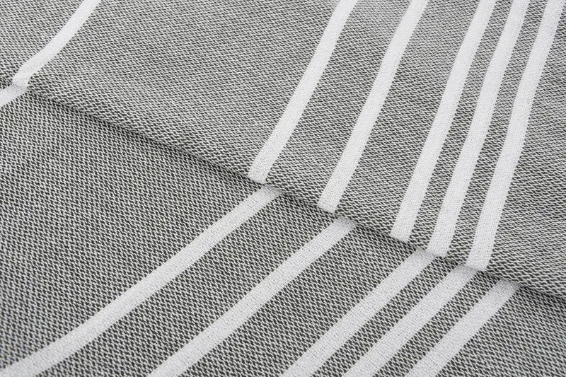 38x18 Cotton Striped Towel, Kitchen Towel, Gifts For Him, Guest Towel, Wedding Anniversary Gift, Wedding Gift, Wedding Shower Gift, Wedding Favors - 5