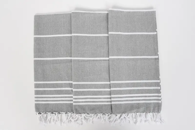 38x18 Cotton Striped Towel, Kitchen Towel, Gifts For Him, Guest Towel, Wedding Anniversary Gift, Wedding Gift, Wedding Shower Gift, Wedding Favors - 7