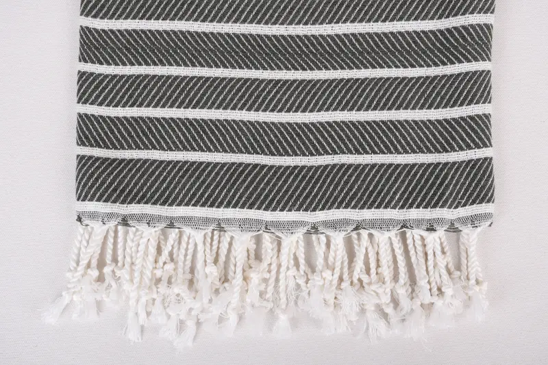 Hammam towel, 70x40 Bamboo Herringbone Towel, Turkish bath towel for spa, Handmade Gift, Custom Turkish Towel, Bachelorette Gifts, Housewarming Gift - 3