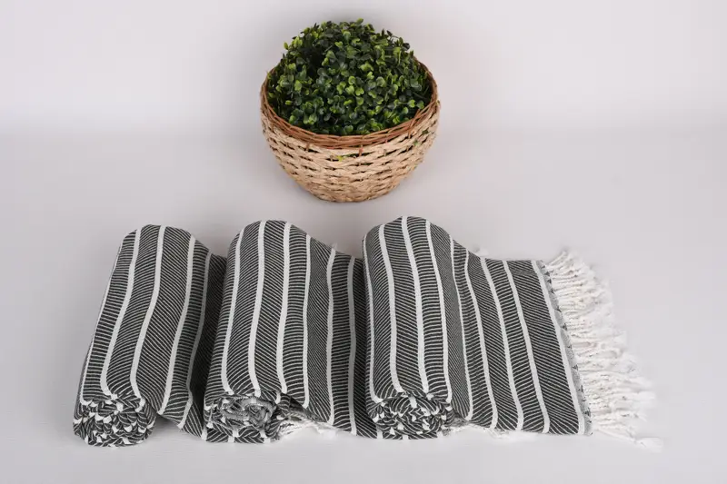 Hammam towel, 70x40 Bamboo Herringbone Towel, Turkish bath towel for spa, Handmade Gift, Custom Turkish Towel, Bachelorette Gifts, Housewarming Gift - 8