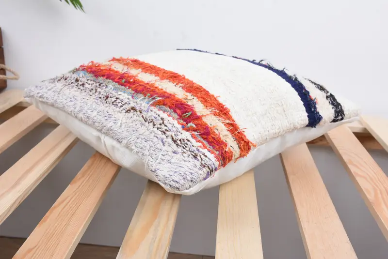 Vintage Kilim Throw Pillow, Interior Designer Pillow, Cushion Case, 14x14 White Pillow Case, Kilim Cushion Sham, Traditional Cushion - 6