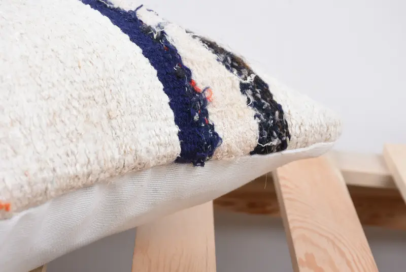 Vintage Kilim Throw Pillow, Interior Designer Pillow, Cushion Case, 14x14 White Pillow Case, Kilim Cushion Sham, Traditional Cushion - 7