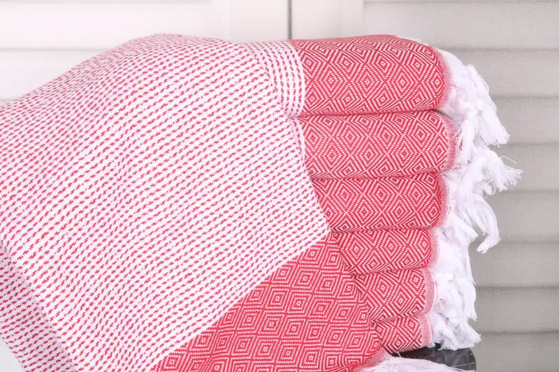 Bath towel, Bachelorette Party Decorations, Guest Towel, Valentines Day Gift, 70x40 Cotton Diamond Towel, Bachelorette Favors Beach, Handmade Gift - 1