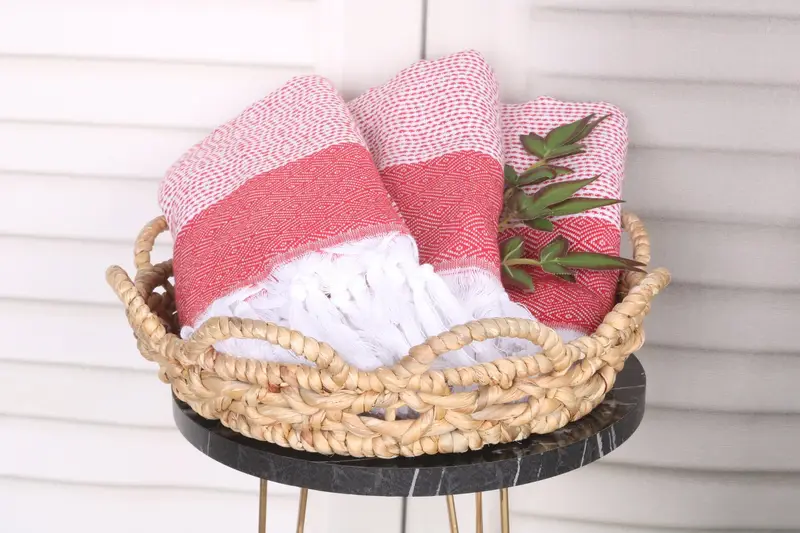 Bath towel, Bachelorette Party Decorations, Guest Towel, Valentines Day Gift, 70x40 Cotton Diamond Towel, Bachelorette Favors Beach, Handmade Gift - 5
