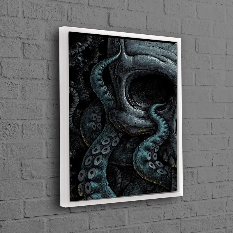 Modern Gothic Horror Canvas: Trendy, Artistic, Unique Decor
