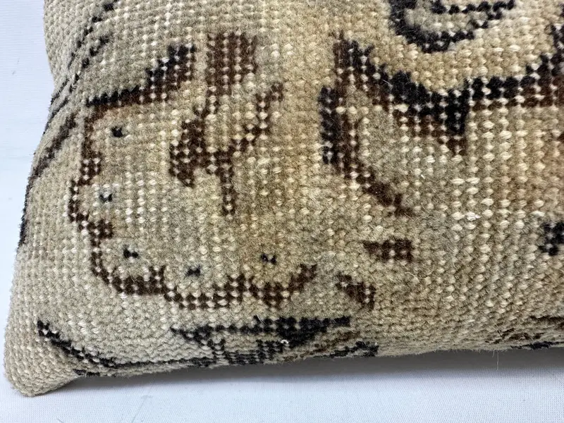 Pillow for Couch, Bolster Throw Cushion Case, Car Cushion Cover, Kilim Pillow, Boho Pillow Sham Cover, 10x20 Beige Pillow Cover, Cushion - 4