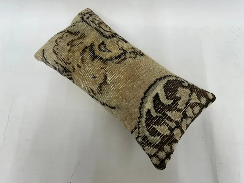 Pillow for Couch, Bolster Throw Cushion Case, Car Cushion Cover, Kilim Pillow, Boho Pillow Sham Cover, 10x20 Beige Pillow Cover, Cushion - 6
