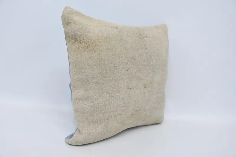 Vintage Kilim Pillow Pillow, Handmade Kilim Cushion, Interior Designer Pillow, 18x18 White Cushion, Pillow, Boho Pillow Sham Cover - 3