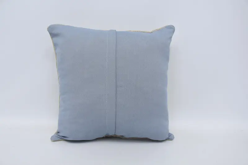 Vintage Kilim Pillow Pillow, Handmade Kilim Cushion, Interior Designer Pillow, 18x18 White Cushion, Pillow, Boho Pillow Sham Cover - 6