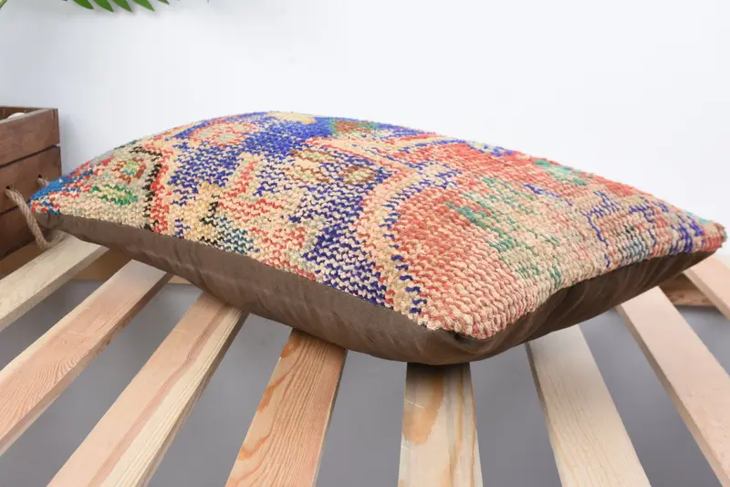 Cushion Cover, Gift Pillow, Custom Cushion Cover, Interior Designer Pillow, 12x20 Red Pillow Cover, Turkish Kilim Pillow, Cozy Throw Pillow Cover - 6