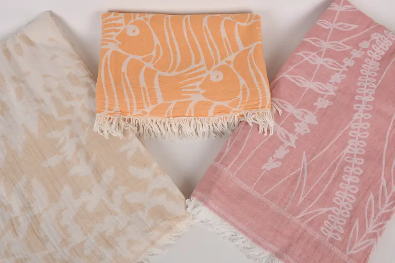 Housewarming Gift, Spa Gift, Halloween Blanket, Bridesmaid Gifts, Turkish Blanket Queen, Bridal Shower Gift, 80x60 Cotton Set of 5 Towel - 7