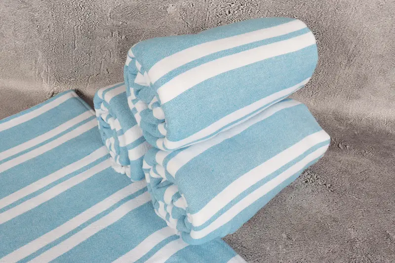 Wedding Favors, Cotton towel, Monogram Turkish Bath Towel, Valentines Day Gift Idea, Monogram Beach Towel, 68x36 Cotton Striped Terry Towel - 7