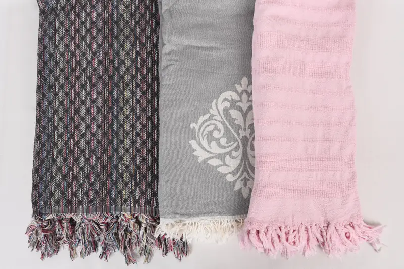 Personalized Blanket, Turkish Cotton Throw Blanket, Couch Cover, Throw Blanket Couch, 80x60 Cotton Set of 5 Towel, Halloween Blanket, Wedding Favors - 8