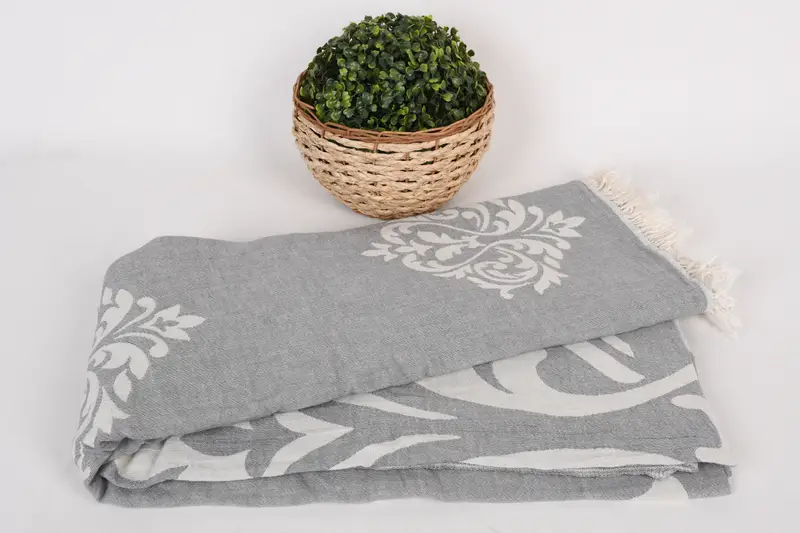Personalized Blanket, Turkish Cotton Throw Blanket, Couch Cover, Throw Blanket Couch, 80x60 Cotton Set of 5 Towel, Halloween Blanket, Wedding Favors - 5