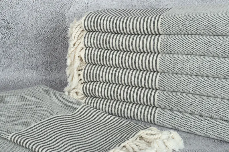Travel towel, Beach Towel Monogram, Peshtemal Towel USA, 70x36 Cotton Striped Towel, Custom Gifts, Peshtemal Towel, Bachelorette Party Decorations - 2