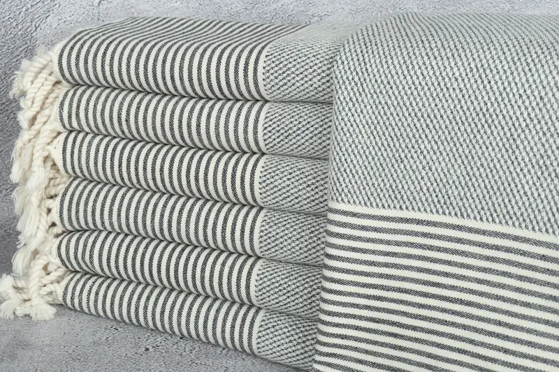 Travel towel, Beach Towel Monogram, Peshtemal Towel USA, 70x36 Cotton Striped Towel, Custom Gifts, Peshtemal Towel, Bachelorette Party Decorations - 1